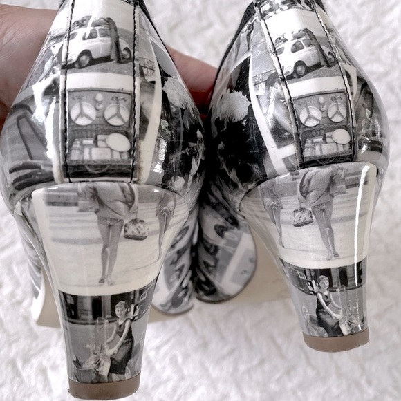 Patent 🖤🤍 Black and White Shoes size 8 - Picture 11 of 13